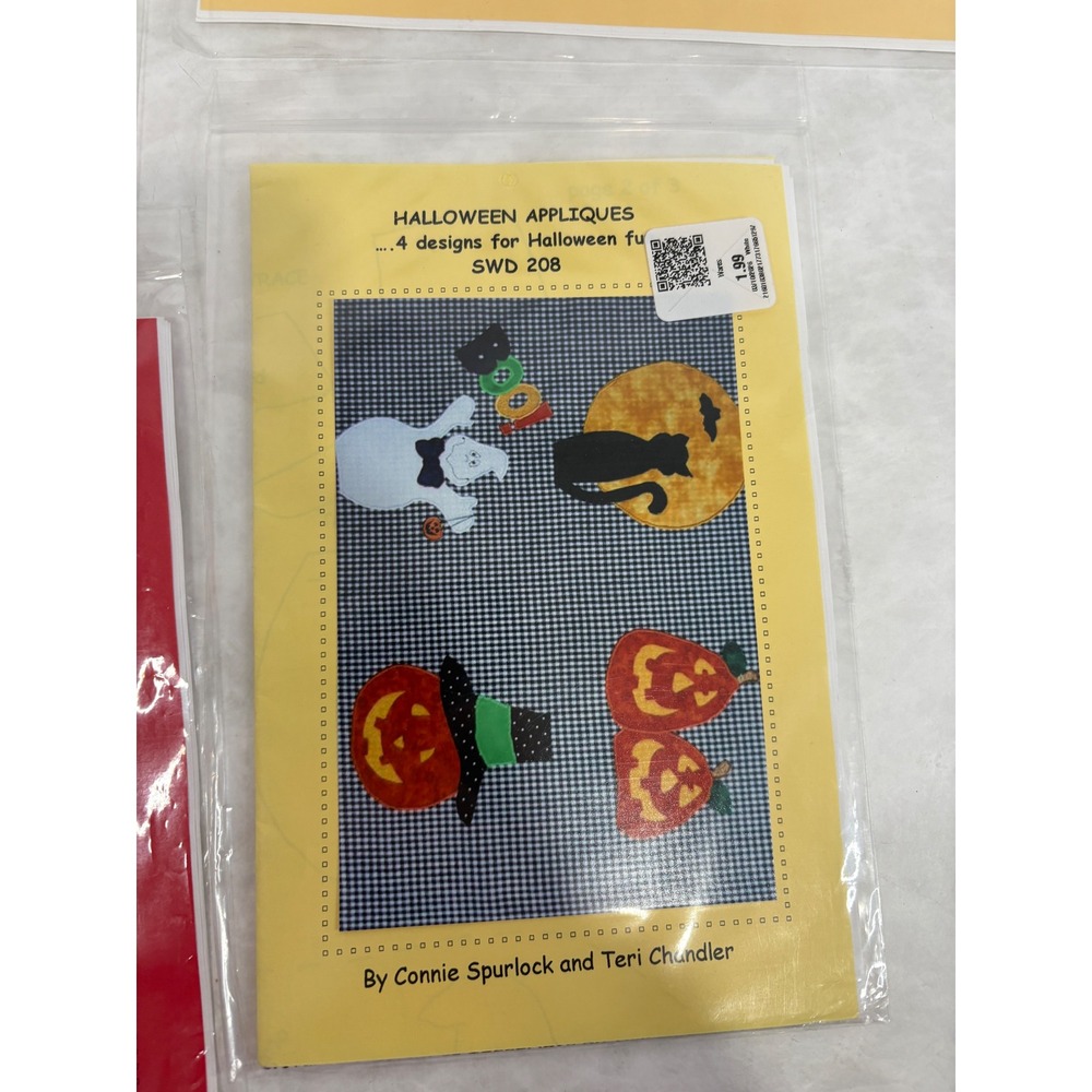Sew Wonderful Dreams Applique Patterns Lot Halloween Winter Connie Spurlock 4pc - Picture 4 of 10